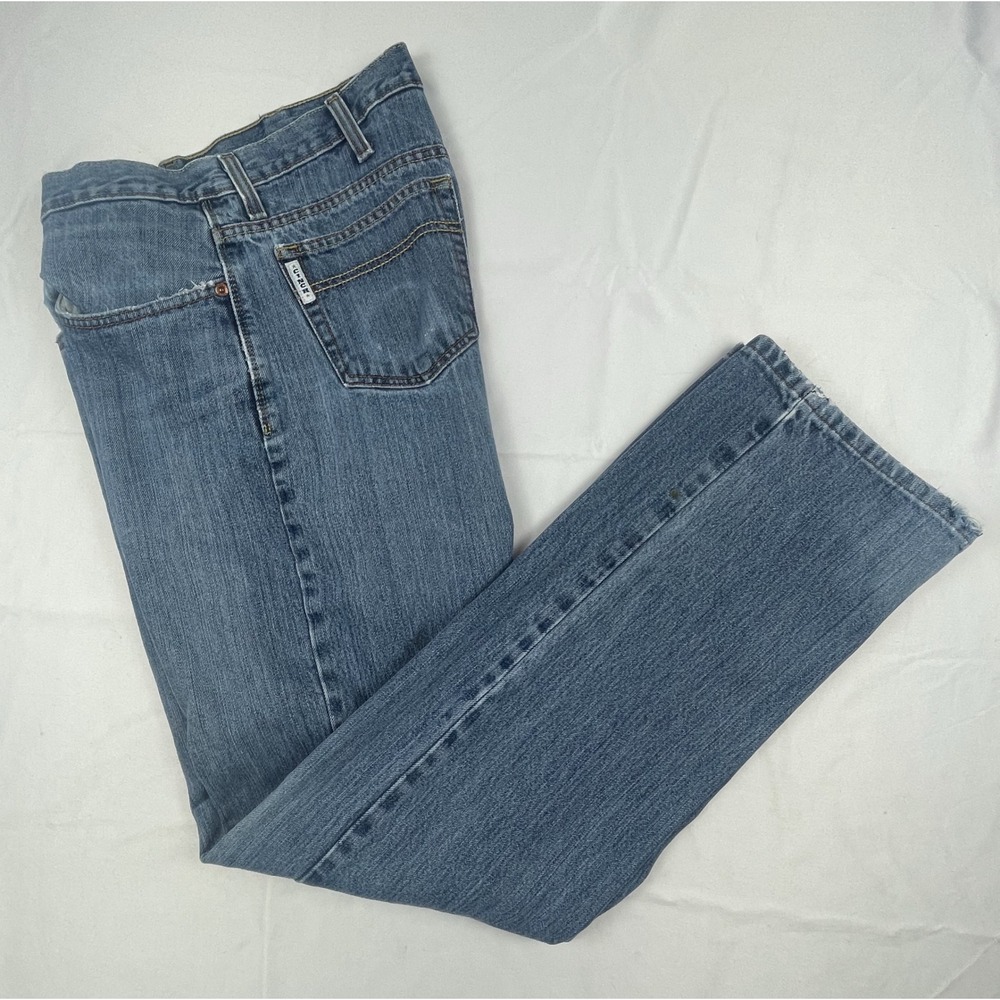 Cinch Mens Straight Leg Denim Jeans Medium Wash Blue Western Cowboy Size 32x34